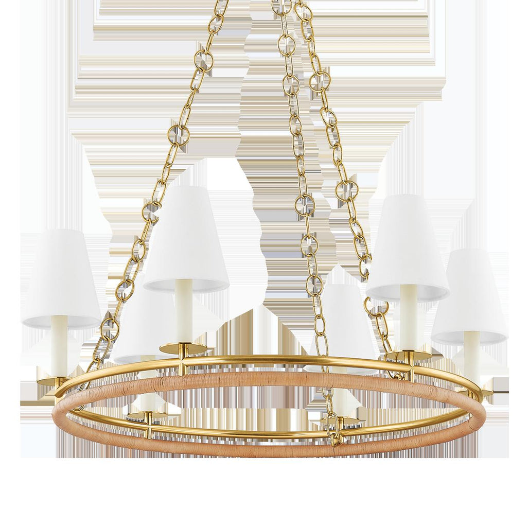 Hudson Valley Lighting SWANTON AGED BRASS 31W x 31L x 11.5H Chandelier