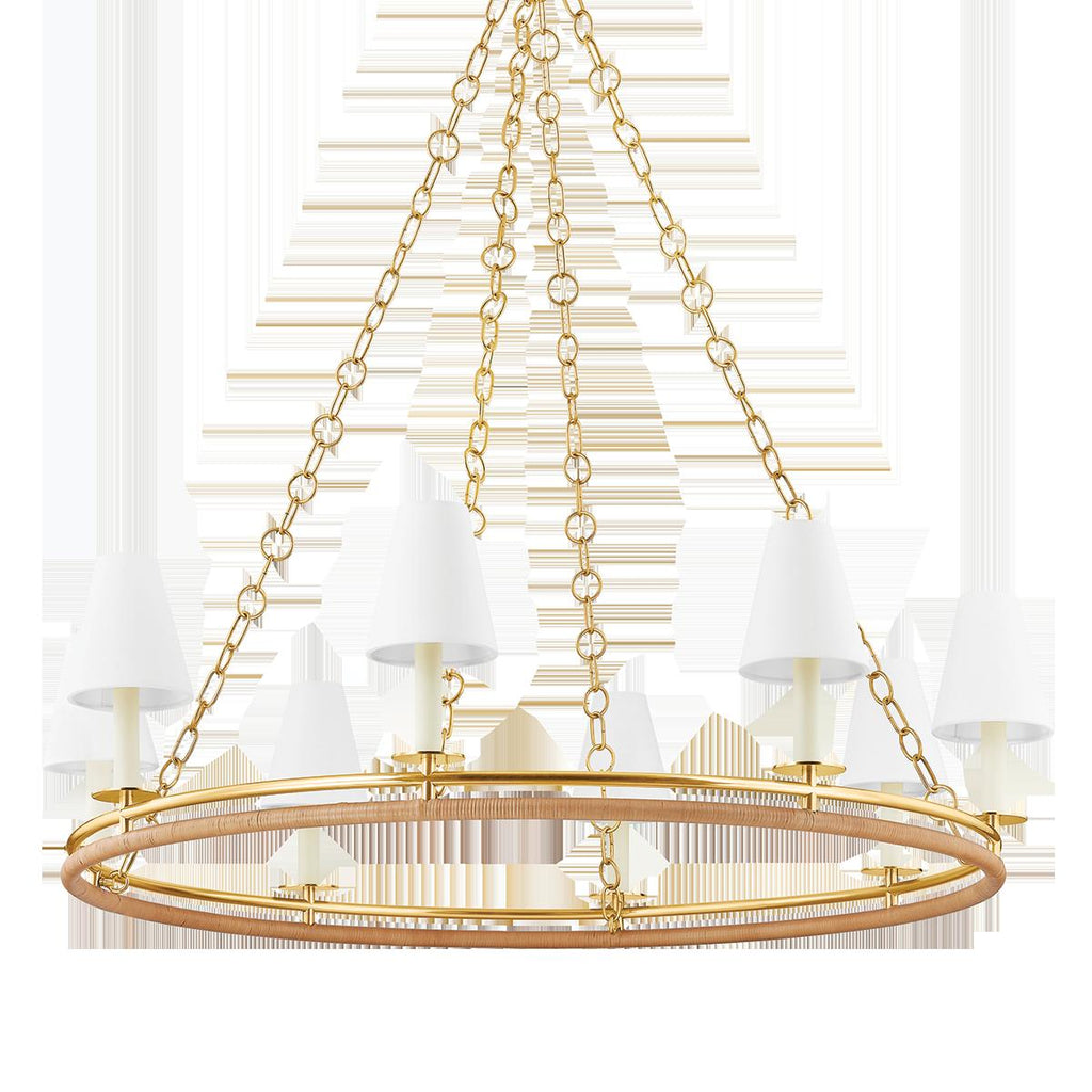 Hudson Valley Lighting SWANTON AGED BRASS 43W x 43L x 11.5H Chandelier