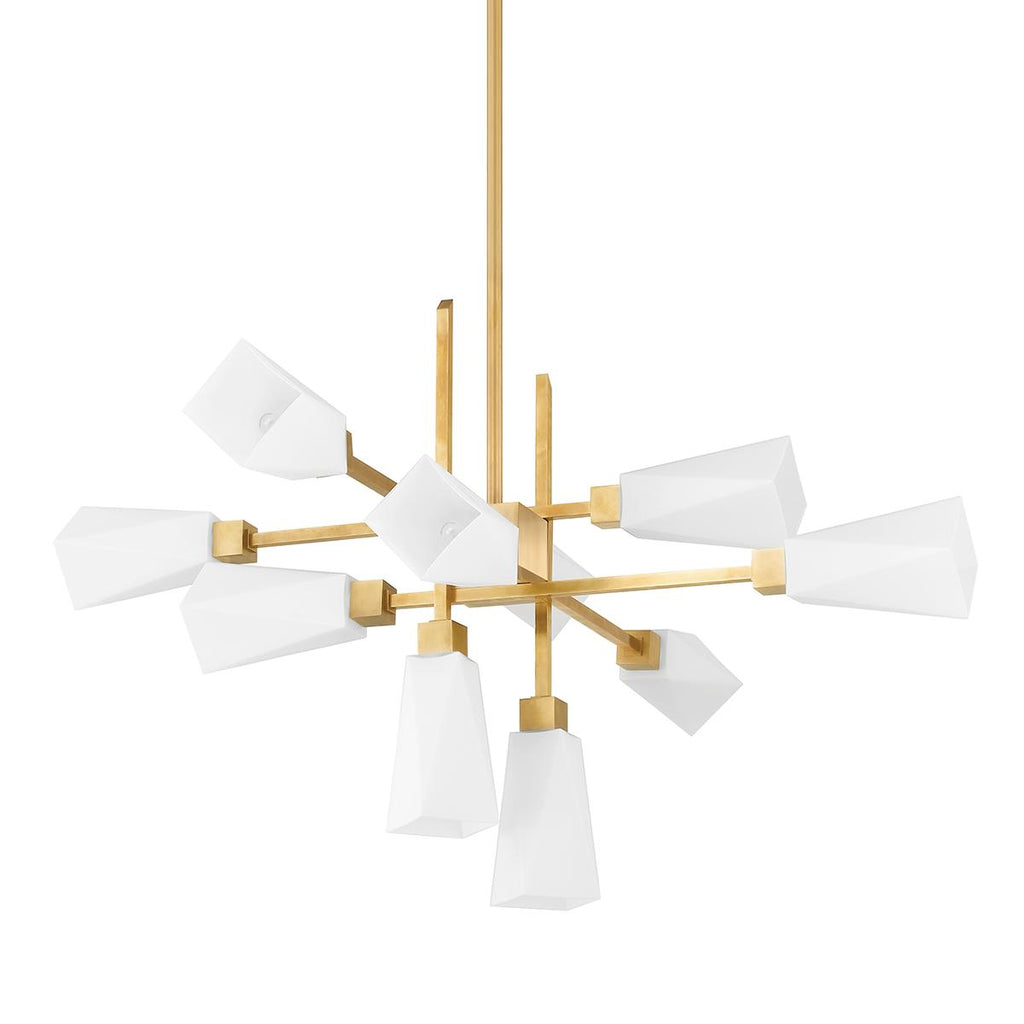 Corbett Lighting Artemis VINTAGE BRASS 45.75W x 45.75L x 28.25H Chandelier