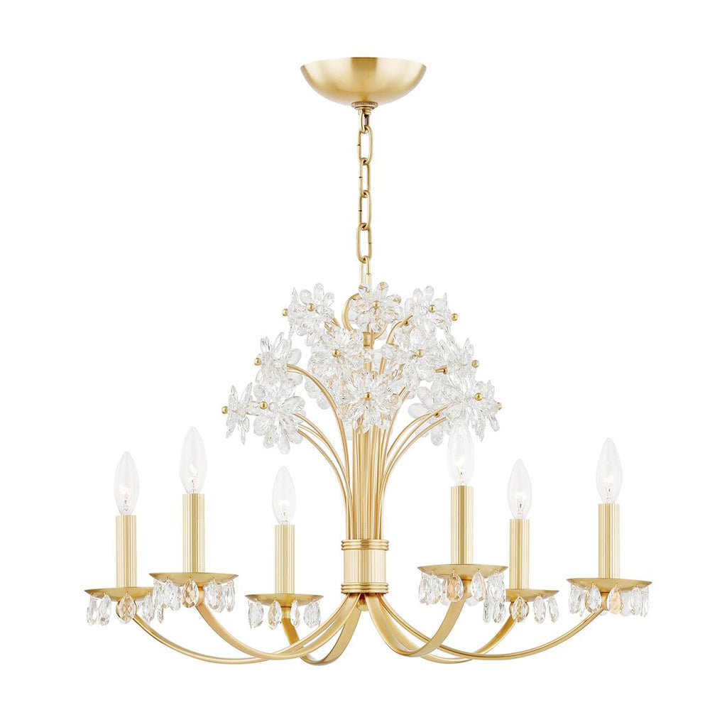 Hudson Valley Lighting Beaumont Aged Brass 26W x 26L x 17.25H Chandelier