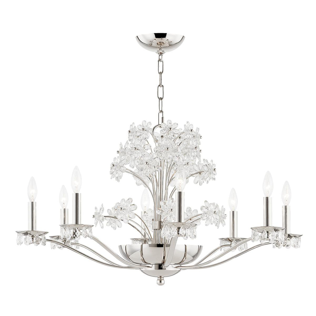 Hudson Valley Lighting Beaumont Polished Nickel 34W x 34L x 19.25H Chandelier