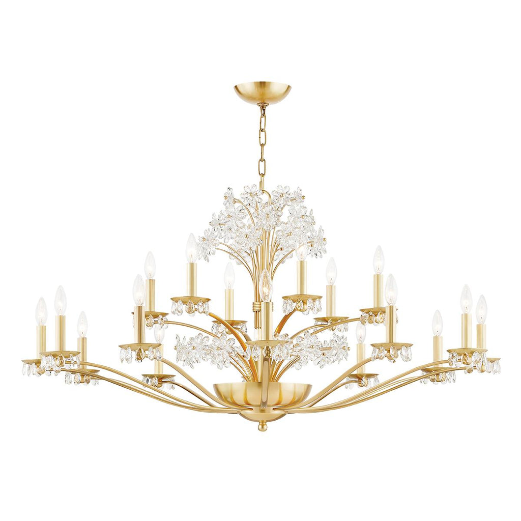 Hudson Valley Lighting Beaumont Aged Brass 48W x 48L x 23.75H Chandelier