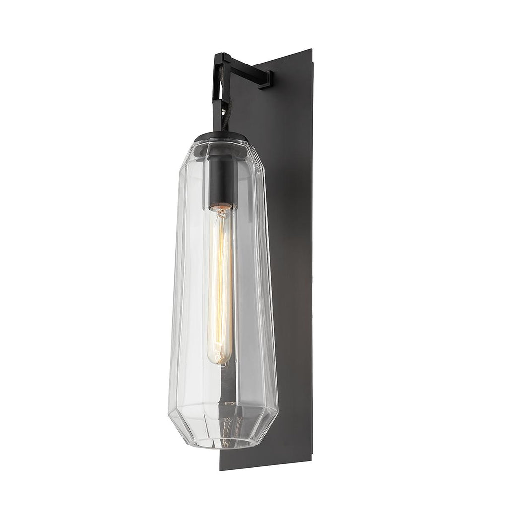 Corbett Lighting Copenhagen BLACK BRASS 5.5W x 5.5L x 19.75H Wall Sconce