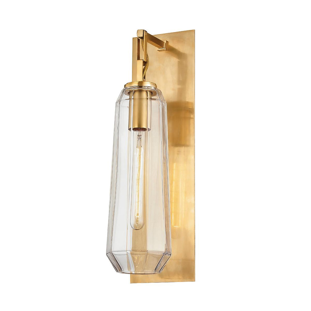 Corbett Lighting Copenhagen VINTAGE BRASS 5.5W x 5.5L x 19.75H Wall Sconce