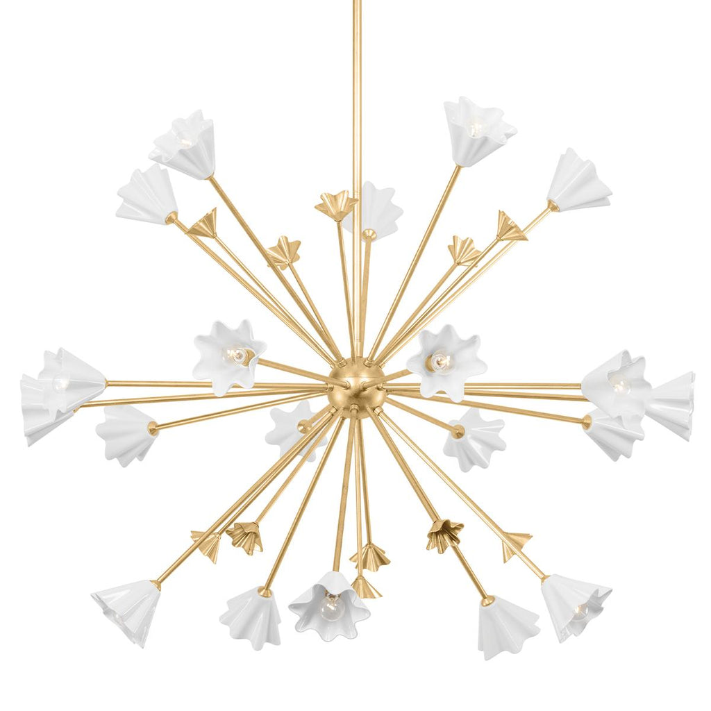 Corbett Lighting Julieta VINTAGE GOLD LEAF 55.5W x 55.5L x 42.5H Chandelier