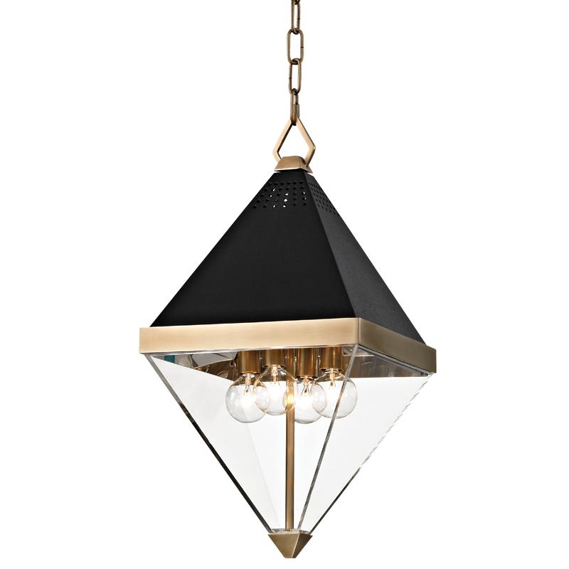 Hudson Valley Lighting Coltrane Aged Brass 10W x 10L x 20H Pendant