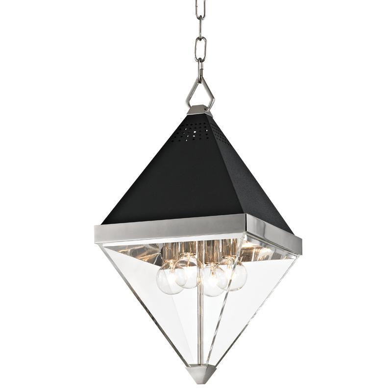 Hudson Valley Lighting Coltrane Polished Nickel 10W x 10L x 20H Pendant