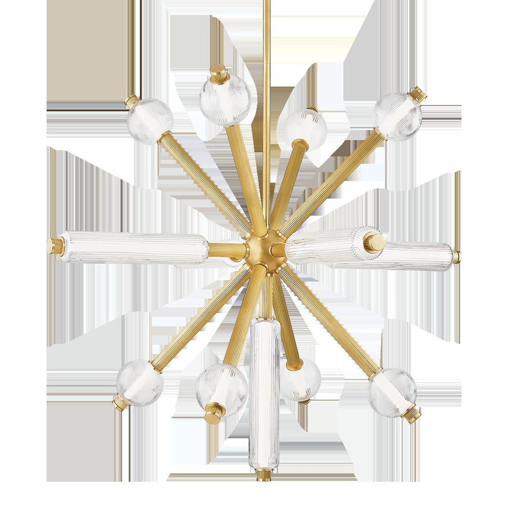 Corbett Lighting ATOM Vintage Brass 50W x 50L x 43.25H Chandelier