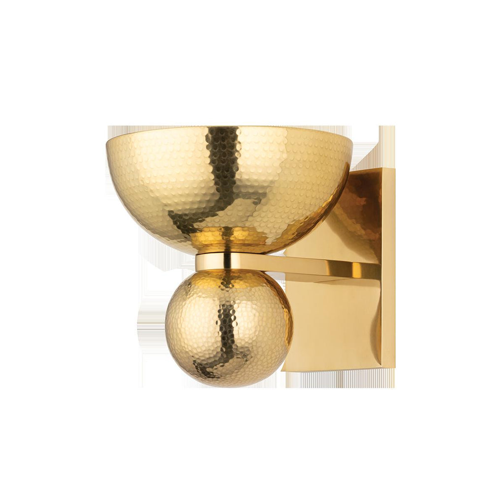 Corbett Lighting CATANIA Vintage Brass 7.75W x 7.75L x 7.75H Wall Sconce