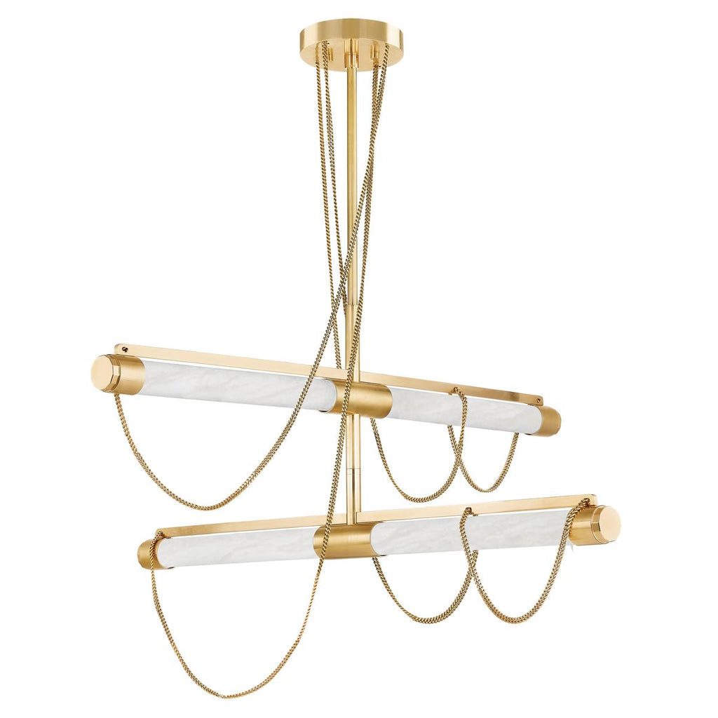 Corbett Lighting LARIAT Vintage Brass 7.75W x 48.75L x 26.5H Chandelier