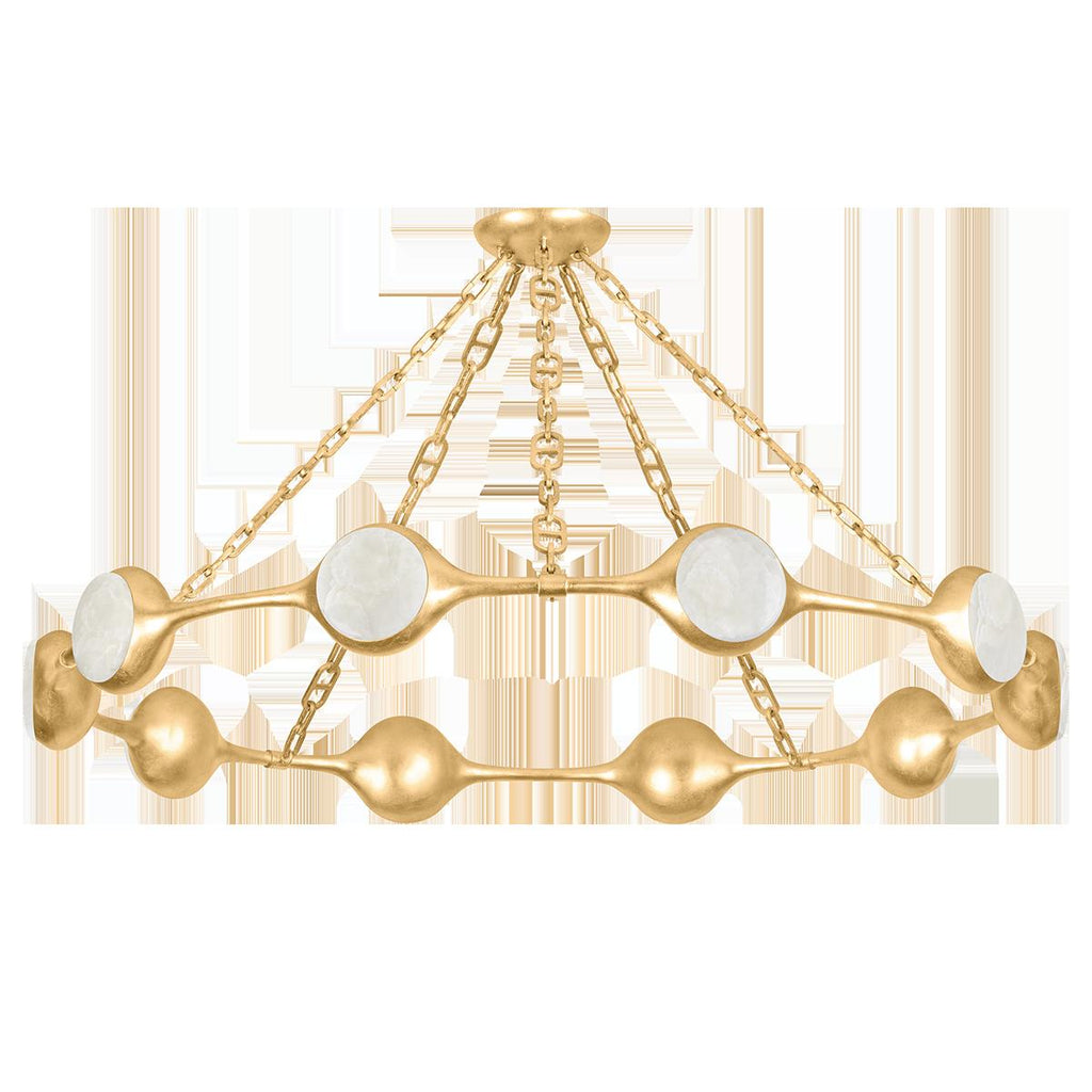 Corbett Lighting RIVIERE Vintage Gold Leaf 51.5W x 51.5L x 6H Chandelier