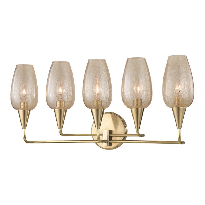 Hudson Valley Lighting Longmont Aged Brass 23.25W x 23.25L x 11H Wall Sconce