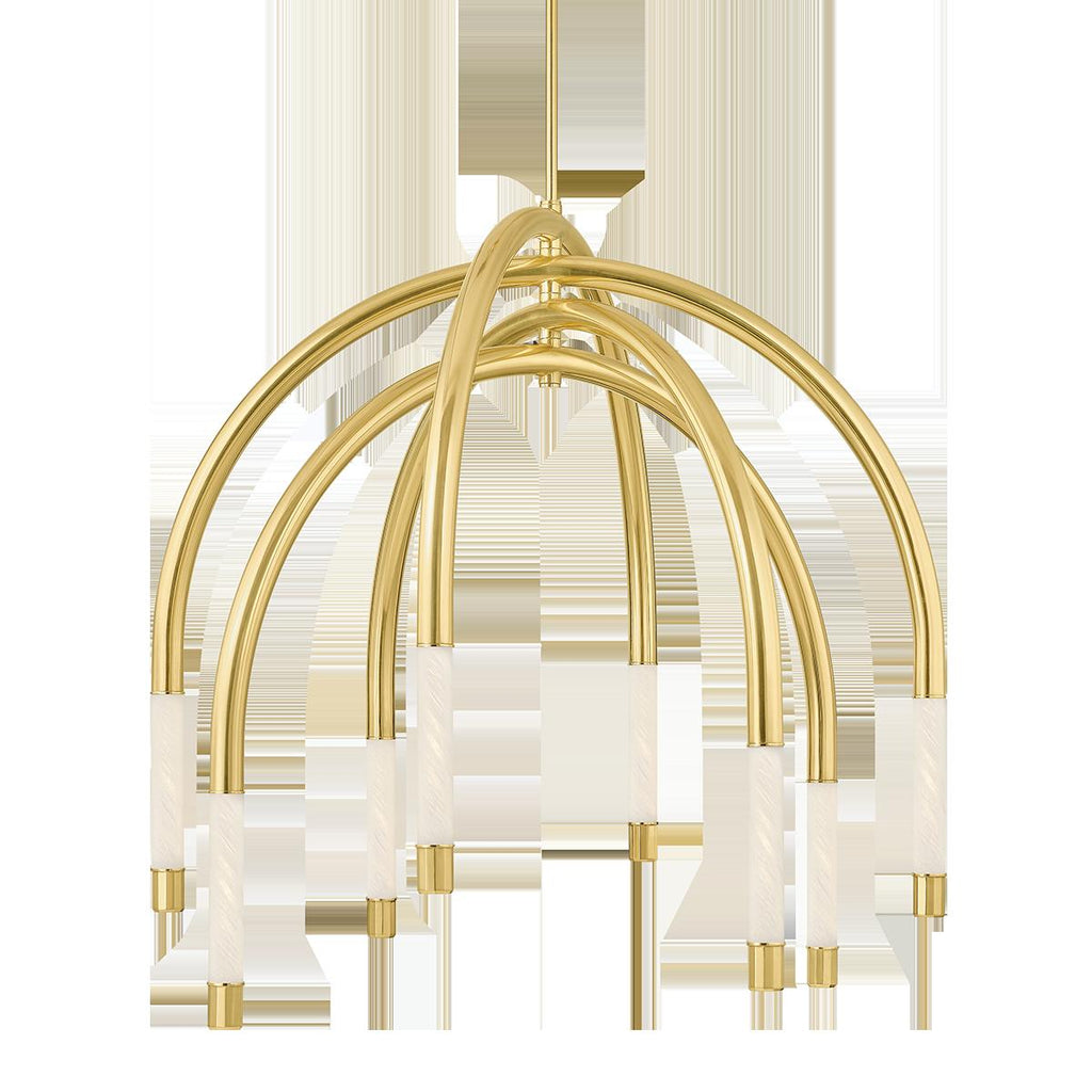 Corbett Lighting ZEME VINTAGE POLISHED BRASS 47.75W x 47.75L x 48.75H Chandelier