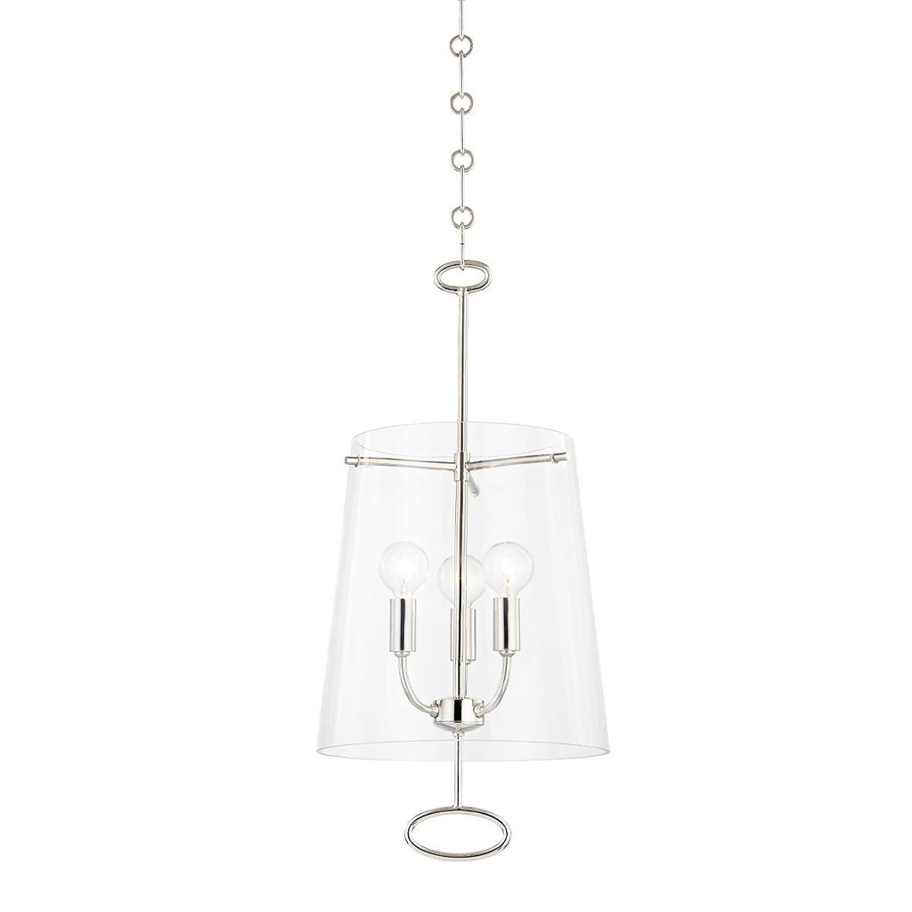 Hudson Valley Lighting James Polished Nickel 11W x 11L x 22.75H Pendant