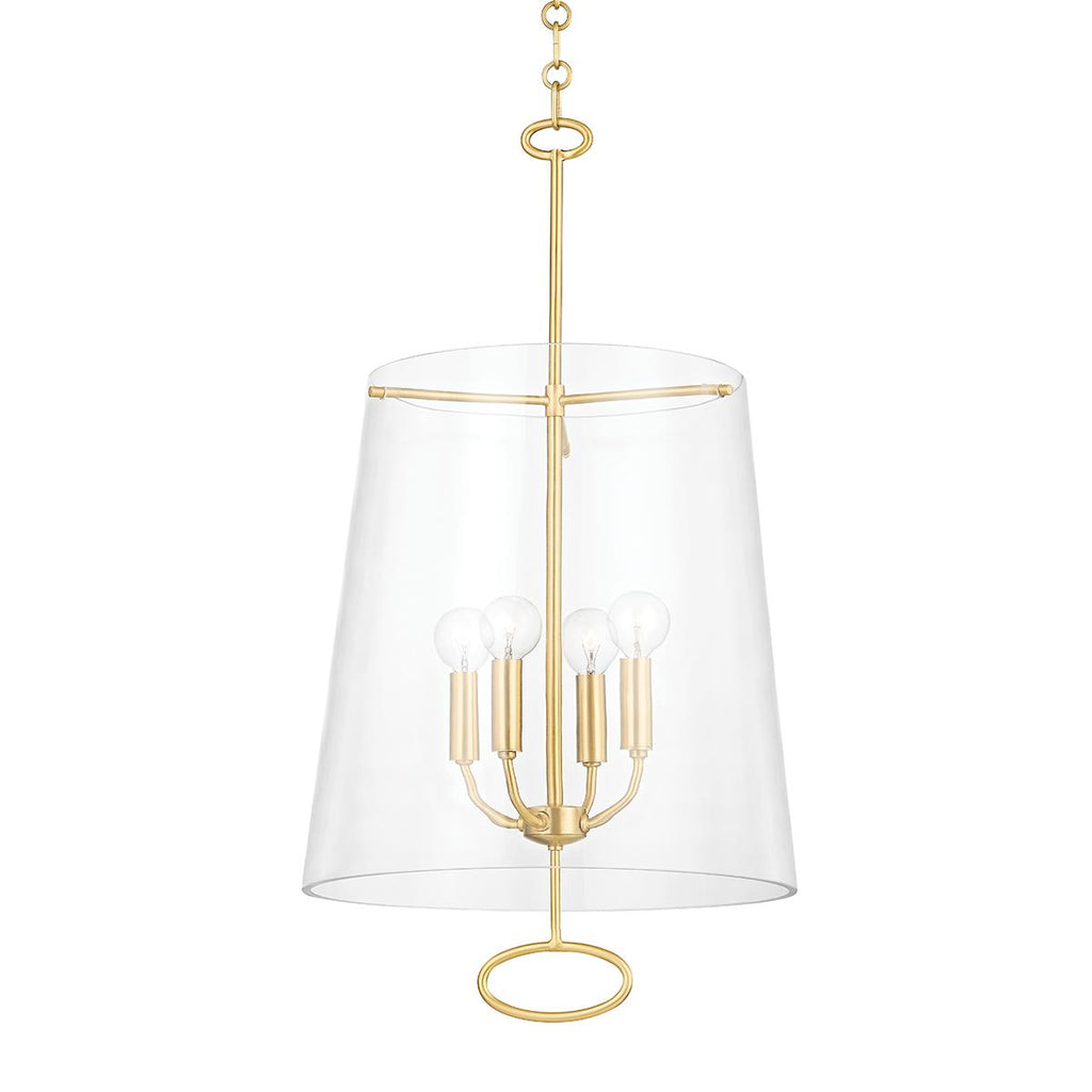 Hudson Valley Lighting James Aged Brass 15W x 15L x 27.75H Pendant