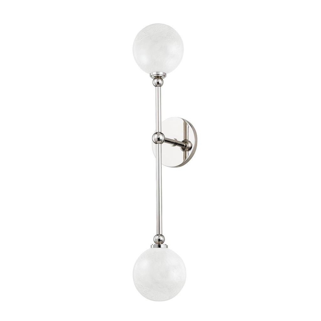 Hudson Valley Lighting Andrews Polished Nickel 4.75W x 4.75L x 24H Wall Sconce