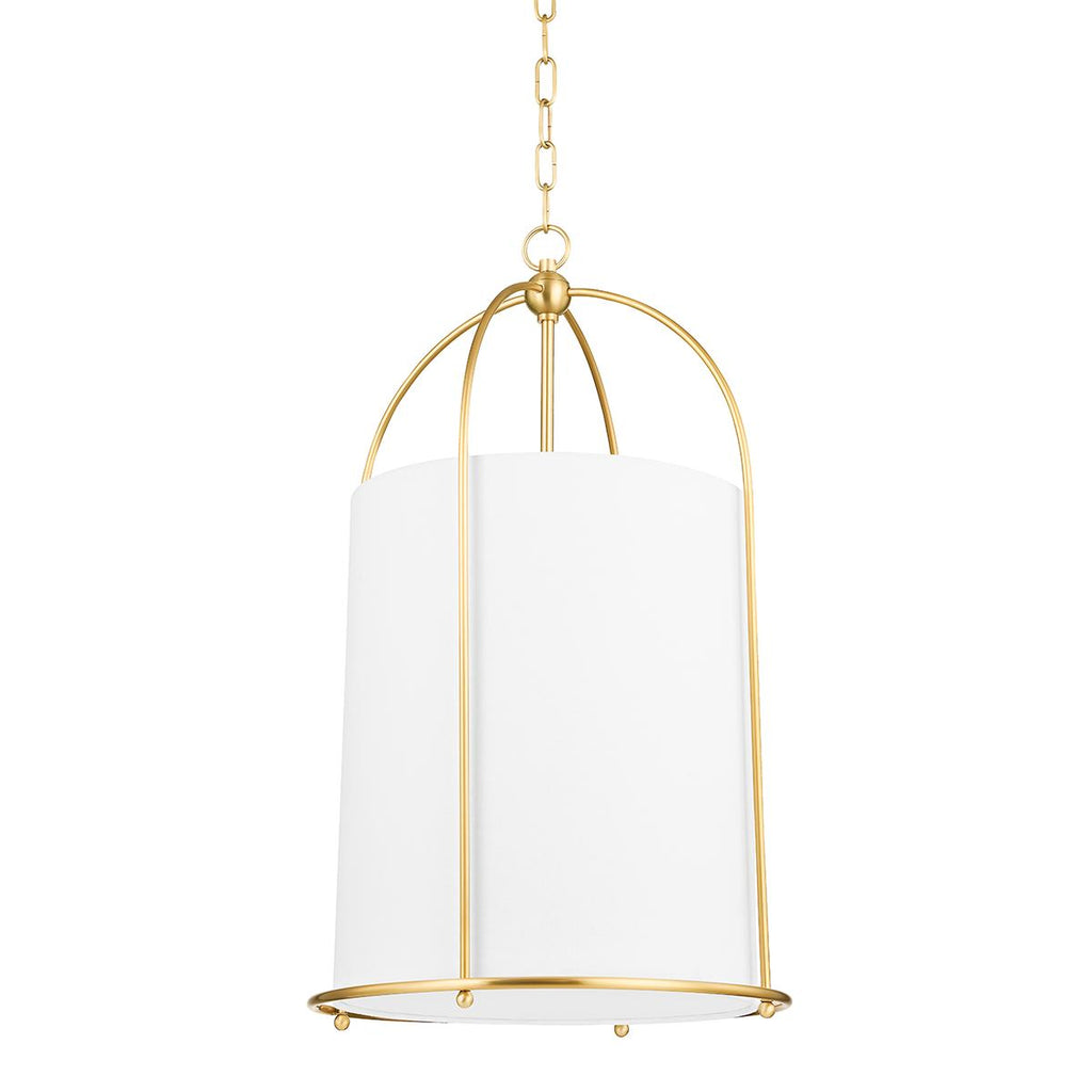 Hudson Valley Lighting Orlando Aged Brass 16.5W x 16.5L x 28.75H Pendant