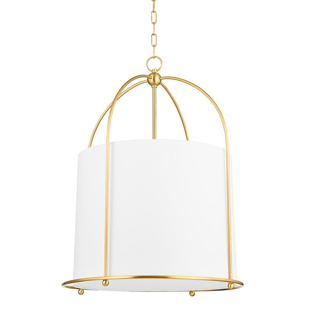 Hudson Valley Lighting Orlando Aged Brass 22.5W x 22.5L x 31.25H Pendant