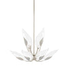 Hudson Valley Lighting Blossom Silver Leaf 29W X 29L X 18.75H Chandelier