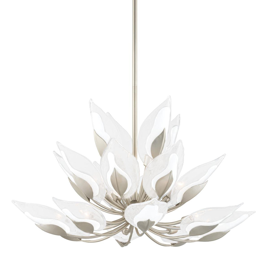 Hudson Valley Lighting Blossom Silver Leaf 40.5W x 40.5L x 26.75H Chandelier