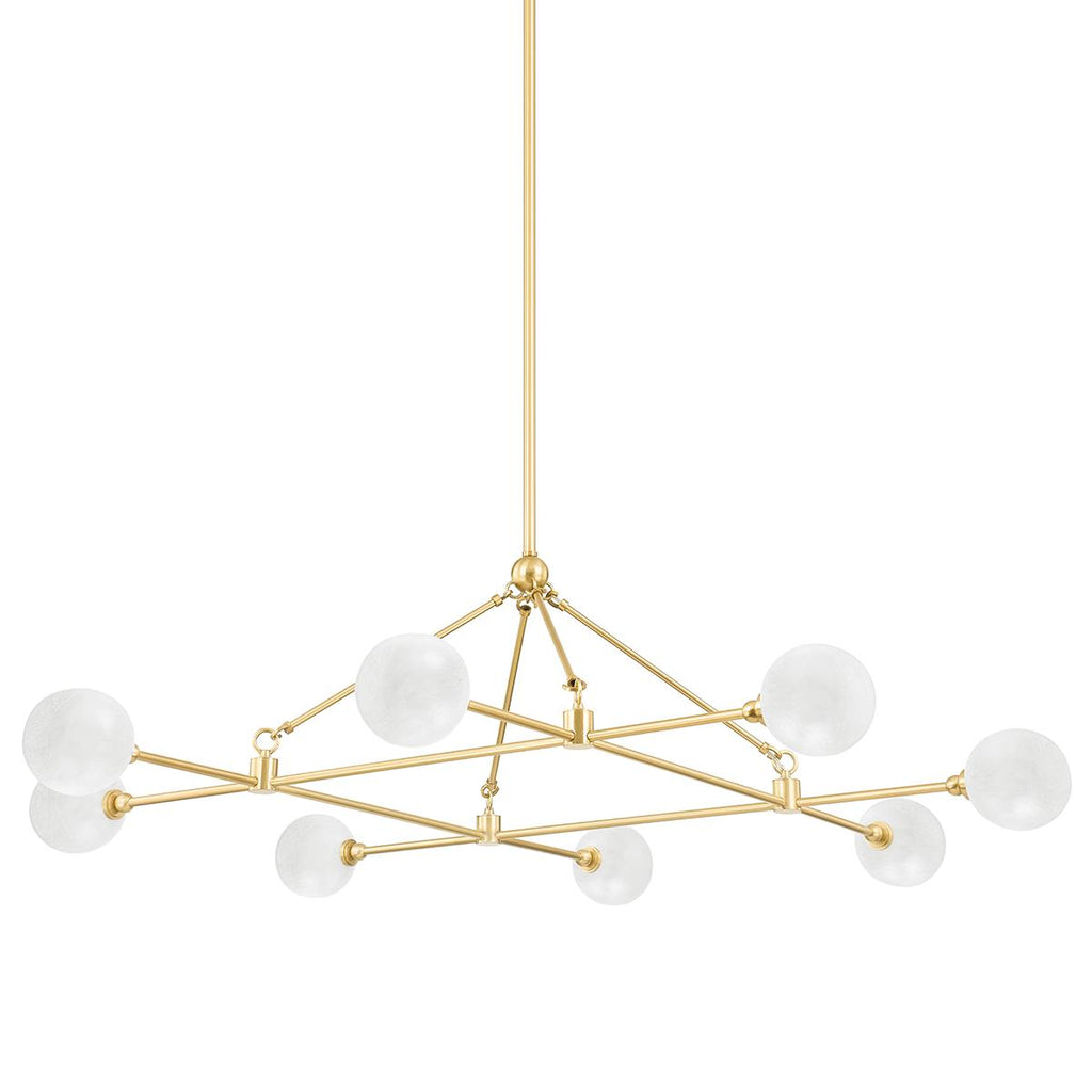 Hudson Valley Lighting Andrews Aged Brass 46W x 46L x 18.25H Chandelier