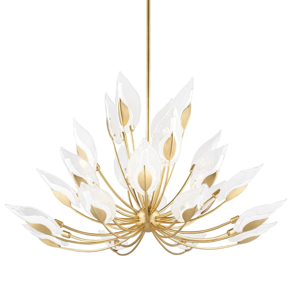 Hudson Valley Lighting Blossom Gold Leaf 55W x 55L x 37H Chandelier