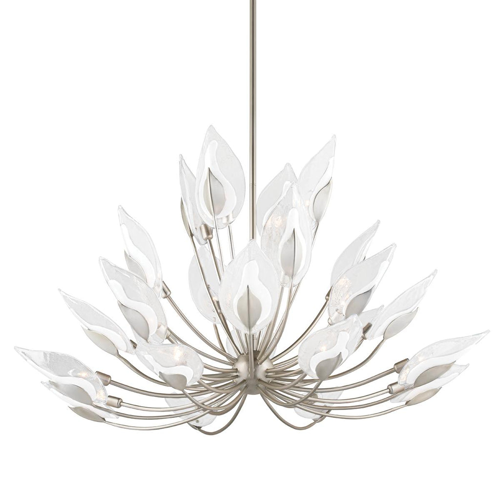 Hudson Valley Lighting Blossom Silver Leaf 55W x 55L x 37H Chandelier