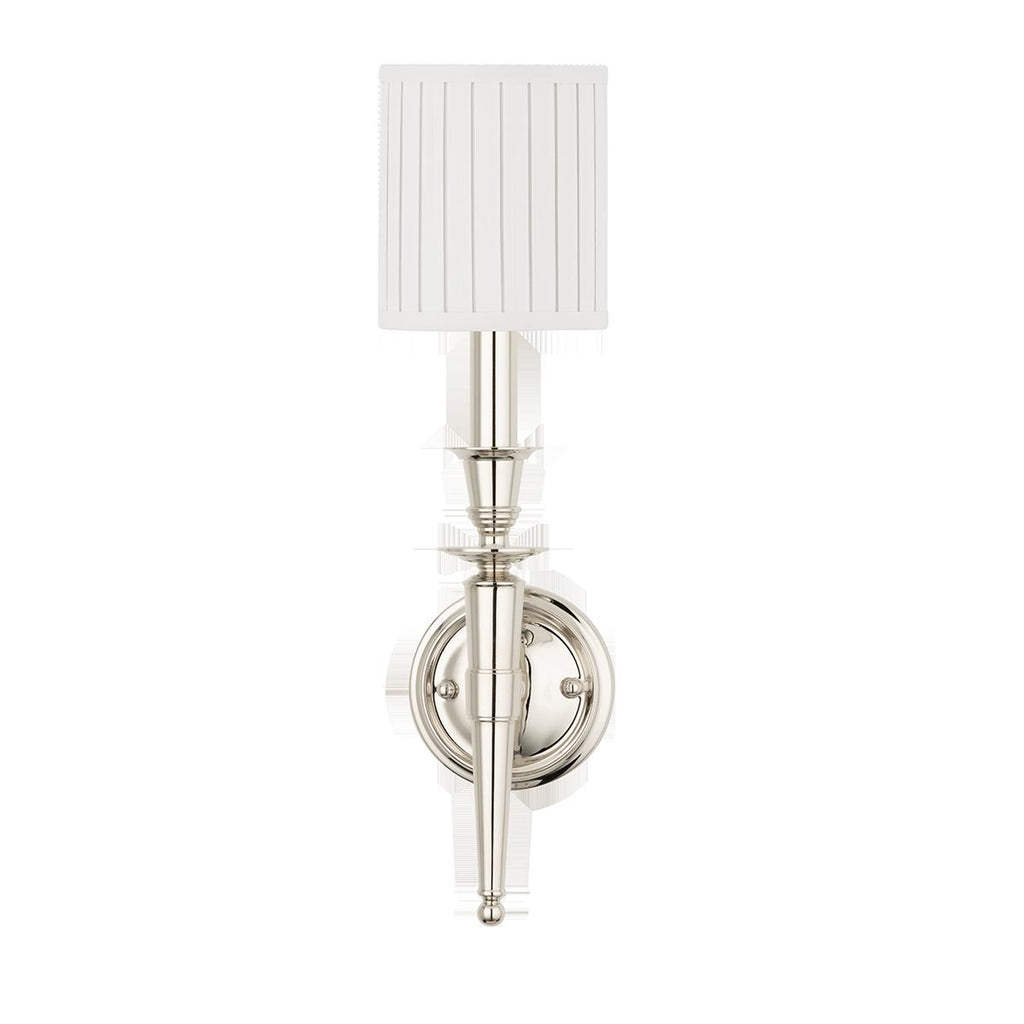 Hudson Valley Lighting Abington Polished Nickel 4.75W x 4.75L x 18H Wall Sconce