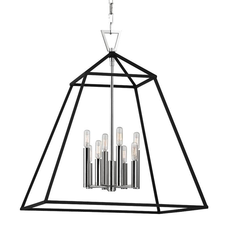 Hudson Valley Lighting Webster Polished Nickel 24W x 24L x 28H Pendant