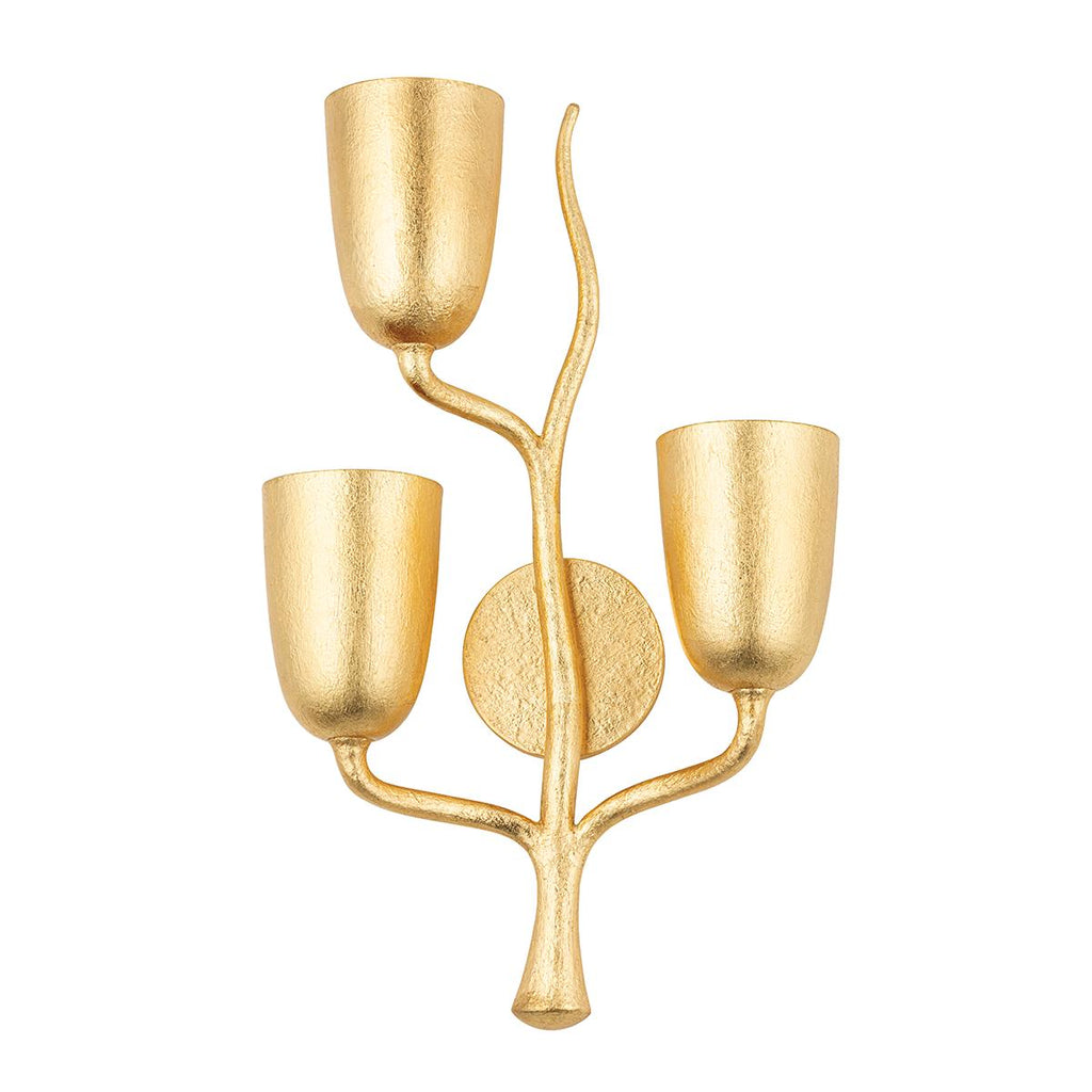 Hudson Valley Lighting Vine Gold Leaf 14W x 14L x 23.5H Wall Sconce