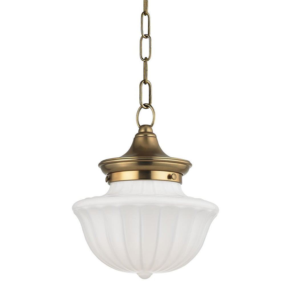 Hudson Valley Lighting Dutchess Aged Brass 9W x 9L x 11.25H Pendant