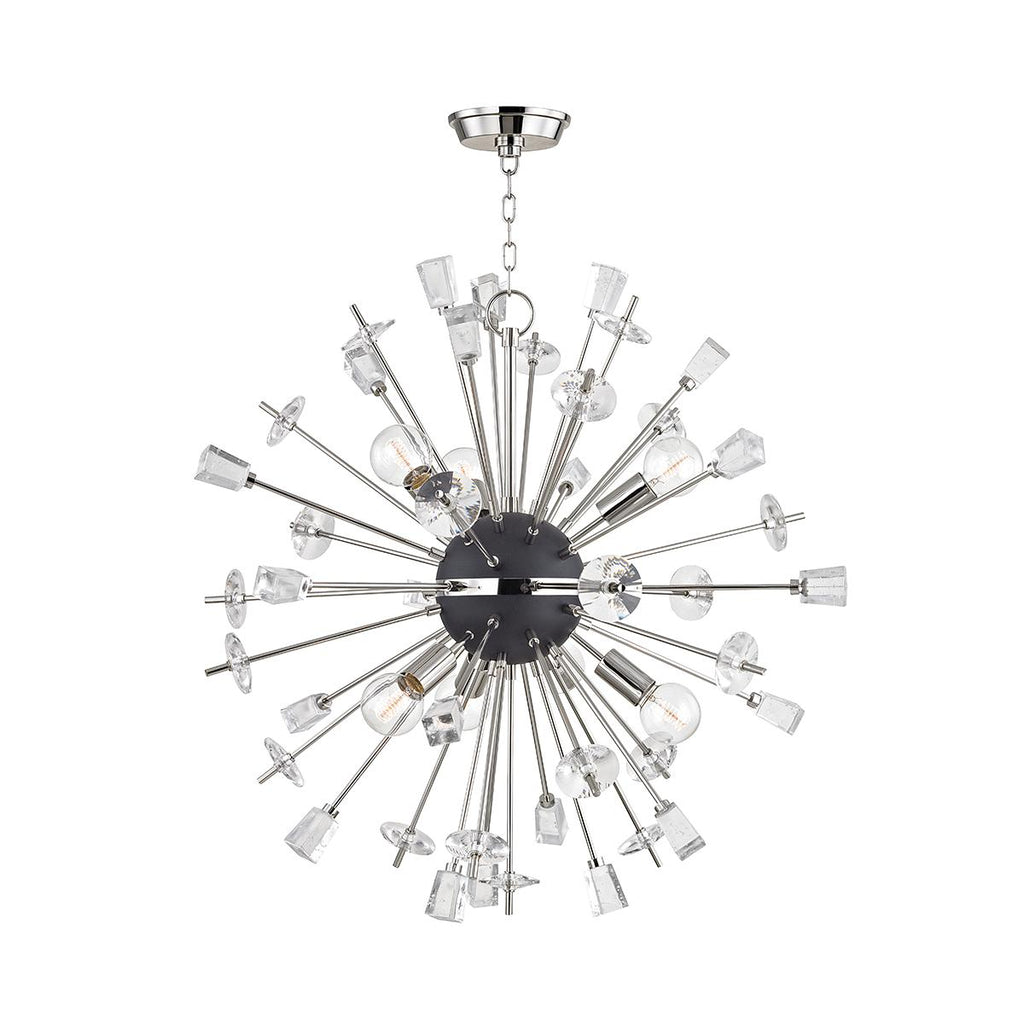 Hudson Valley Lighting Liberty Polished Nickel 32W x 32L x 32H Chandelier