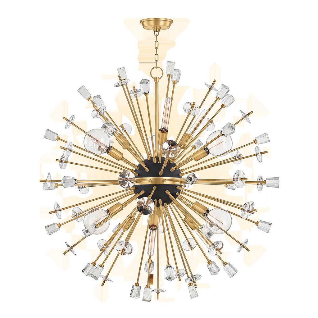 Hudson Valley Lighting Liberty Aged Brass 46W x 46L x 46H Chandelier