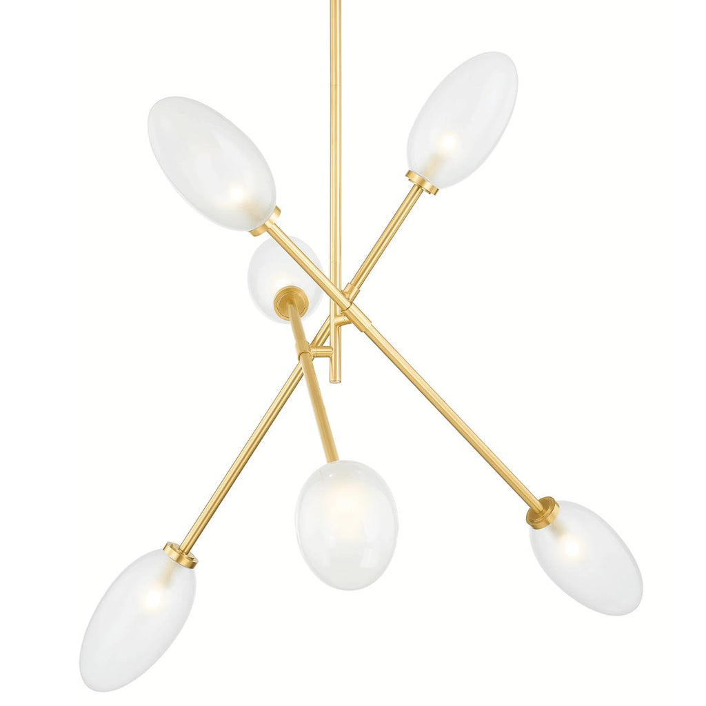 Hudson Valley Lighting Alberton Aged Brass 52.5W x 52.5L x 32.5H Chandelier