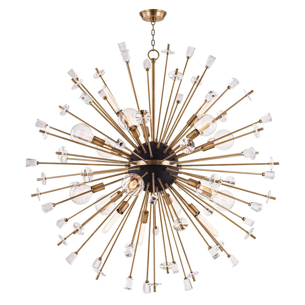 Hudson Valley Lighting Liberty Aged Brass 60W x 60L x 60H Chandelier