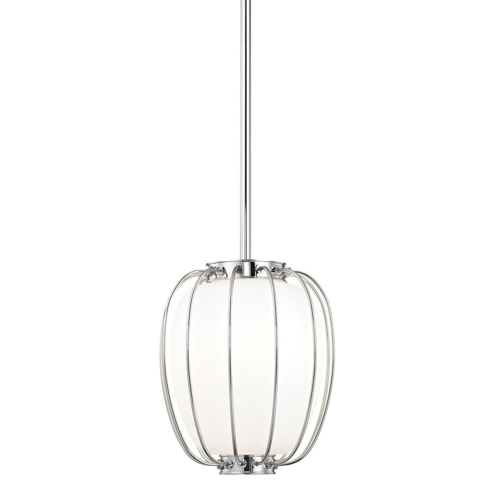 Hudson Valley Lighting Ephron Polished Nickel 10.25W x 10.25L x 15H Pendant