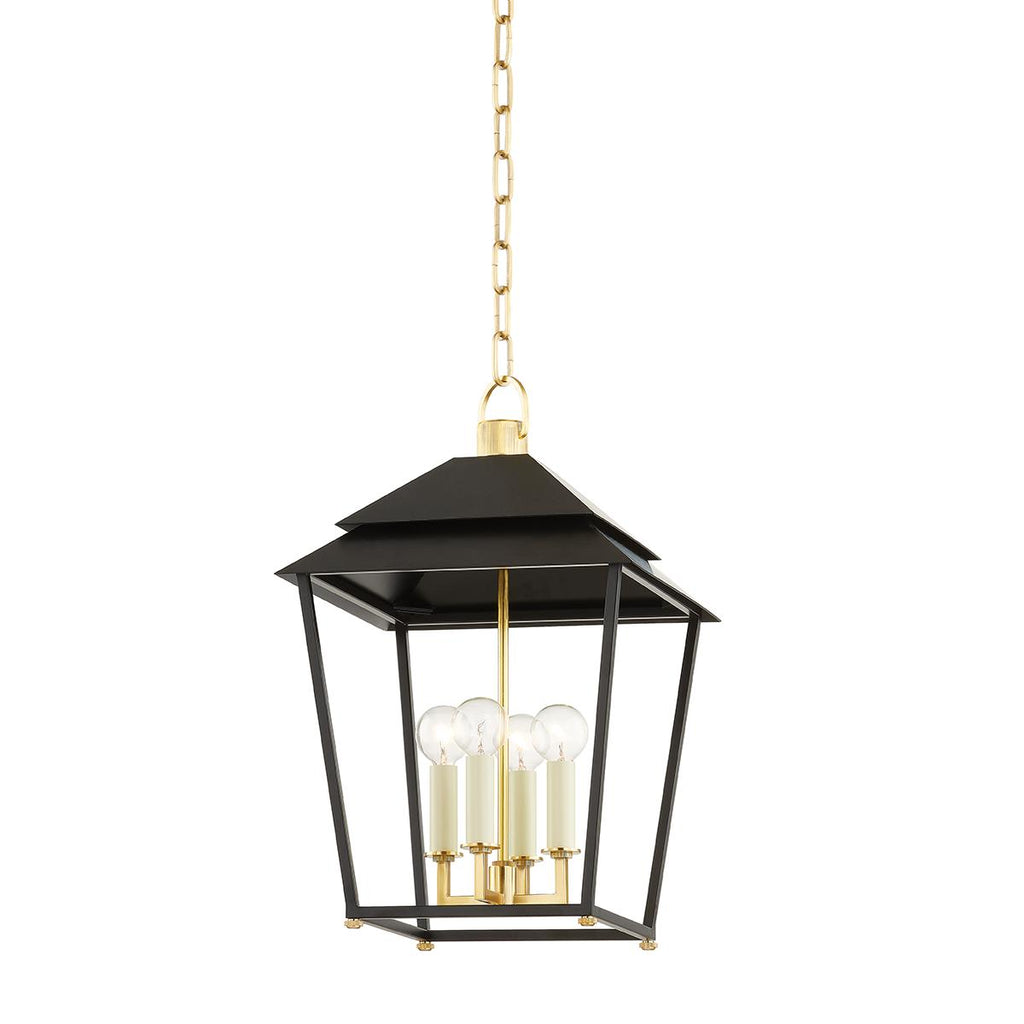 Hudson Valley Lighting Natick Aged Brass 12.5W x 12.5L x 19.25H Pendant