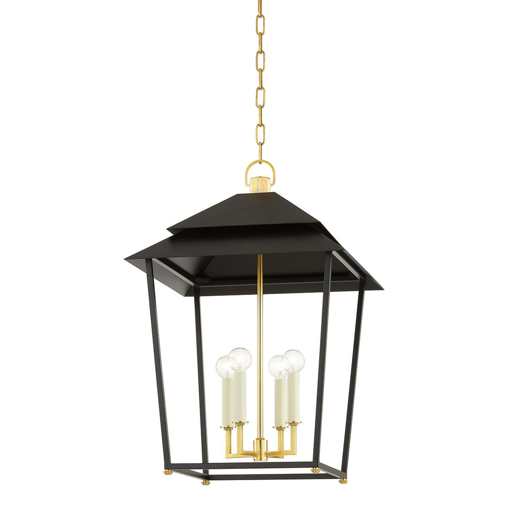 Hudson Valley Lighting Natick Aged Brass 18W x 18L x 27H Pendant