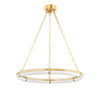 Hudson Valley Lighting Sennett Aged Brass 30.5W X 30.5L X 2.75H Chandelier