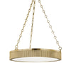 Hudson Valley Lighting Lynden Aged Brass 22W X 22L X 8.25H Chandelier