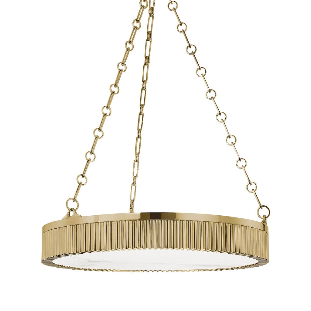 Hudson Valley Lighting Lynden Aged Brass 22W x 22L x 8.25H Chandelier