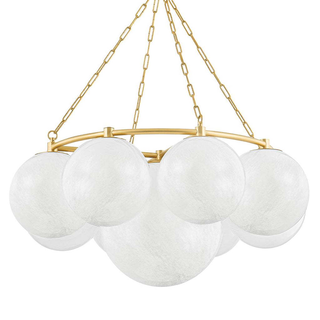 Hudson Valley Lighting Thornwood Aged Brass 43.25W x 43.25L x 20.5H Chandelier