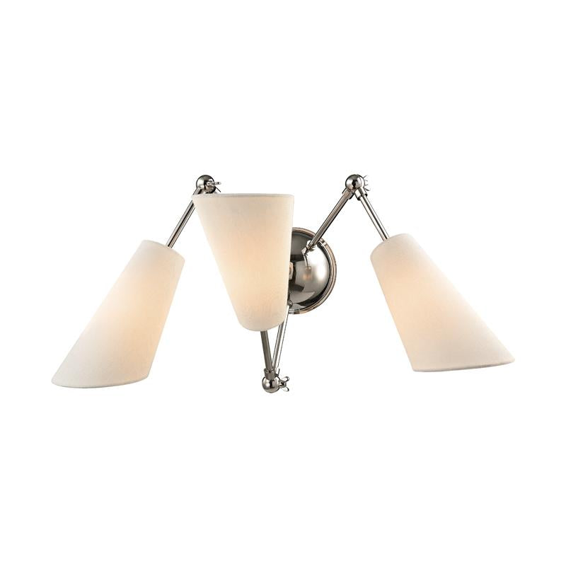 Hudson Valley Lighting Buckingham Polished Nickel 27W x 27L x 11.5H Wall Sconce