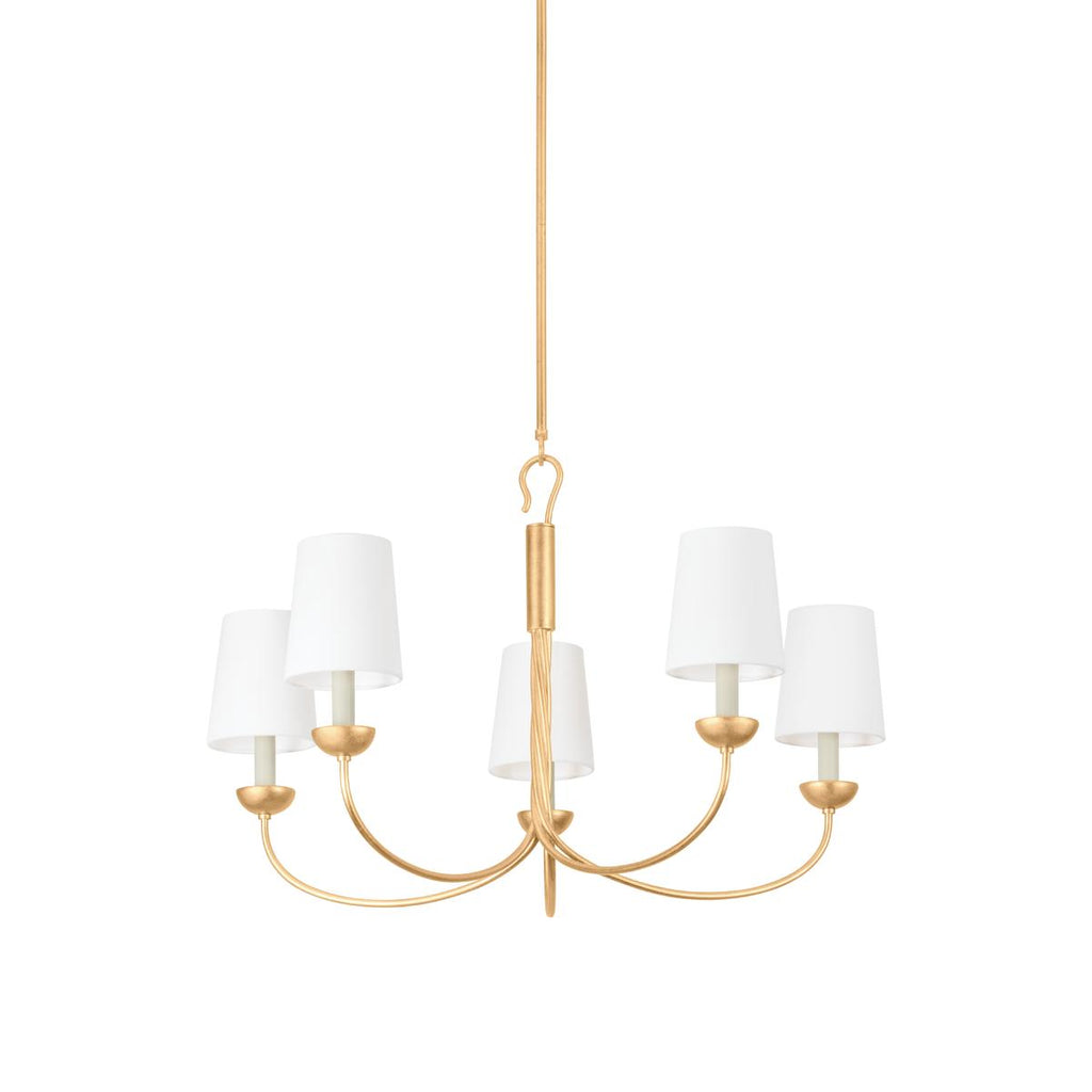 Hudson Valley Lighting MONTPELIER Vintage Gold Leaf 34W x 34L x 21.25H Chandelier