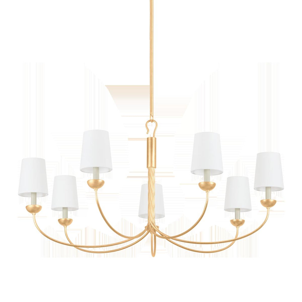 Hudson Valley Lighting MONTPELIER Vintage Gold Leaf 48W x 48L x 24H Chandelier