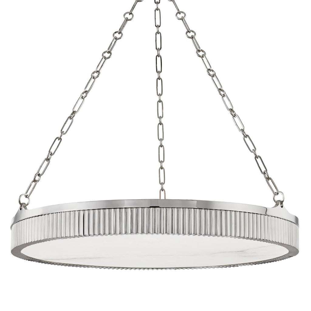 Hudson Valley Lighting Lynden Polished Nickel 30W x 30L x 4.25H Chandelier