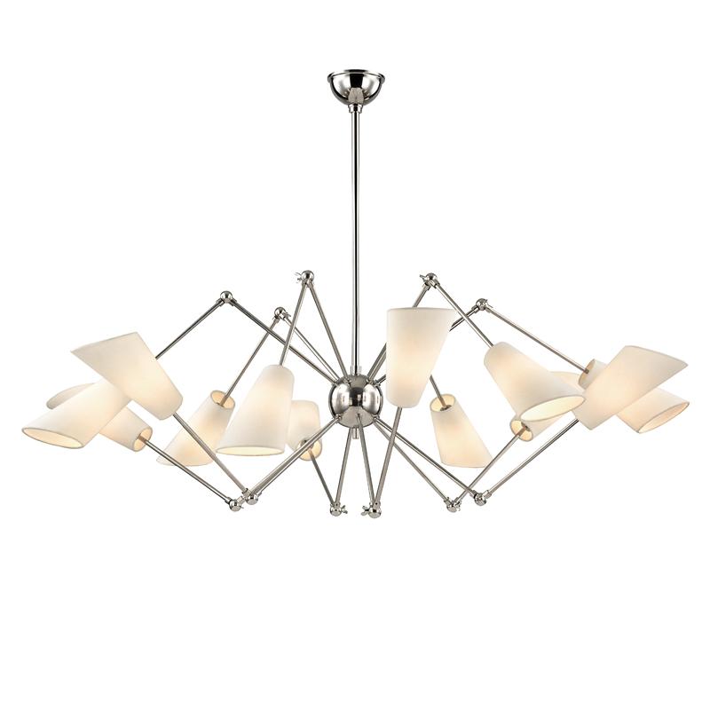 Hudson Valley Lighting Buckingham Polished Nickel 54W x 54L x 23.5H Chandelier