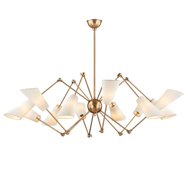 Hudson Valley Lighting Buckingham Aged Brass 54W x 54L x 23.5H Chandelier