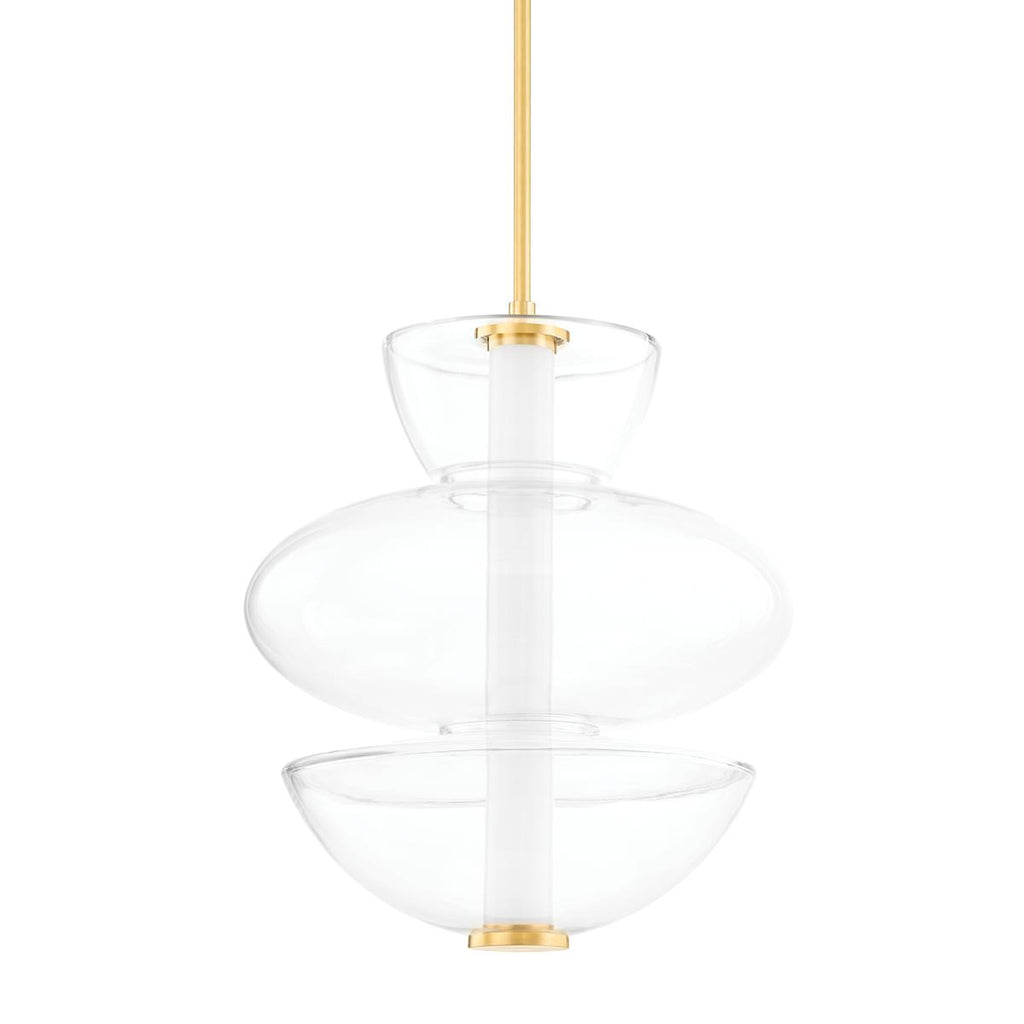 Hudson Valley Lighting Palermo Aged Brass 19W x 19L x 22.5H Pendant