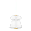 Hudson Valley Lighting Palermo Aged Brass 13W X 13L X 14.75H Pendant